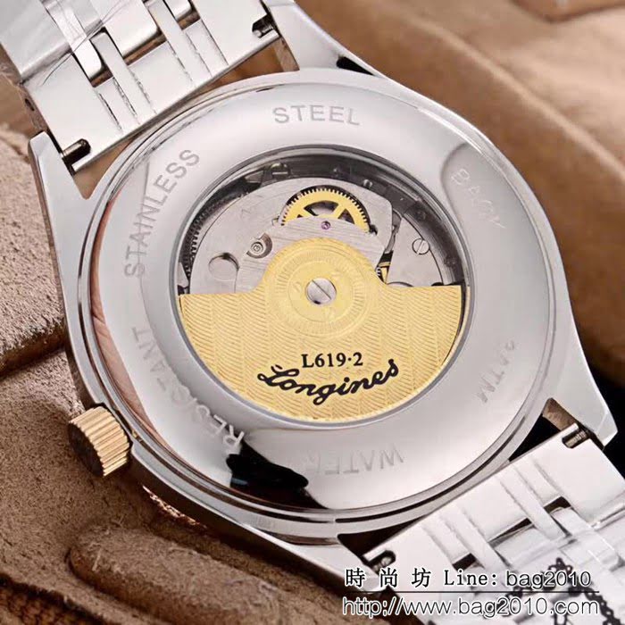 LONGINES浪琴 兩針半 小牛皮錶帶 精品男士腕表 WSS1094